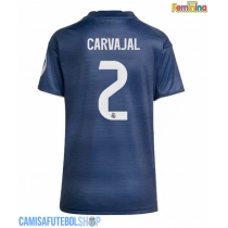 Camisa de time de futebol Real Madrid Daniel Carvajal #2 Replicas 2º Equipamento Feminina 2025-26 Manga Curta